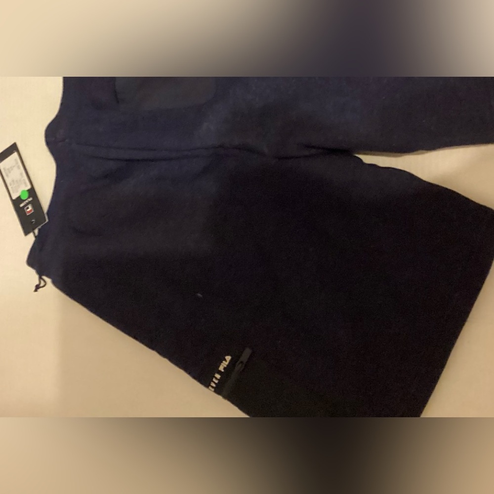 Fila Drawstring Shorts Zippered Leg Pocket M Navy Blue - Picture 9 of 9